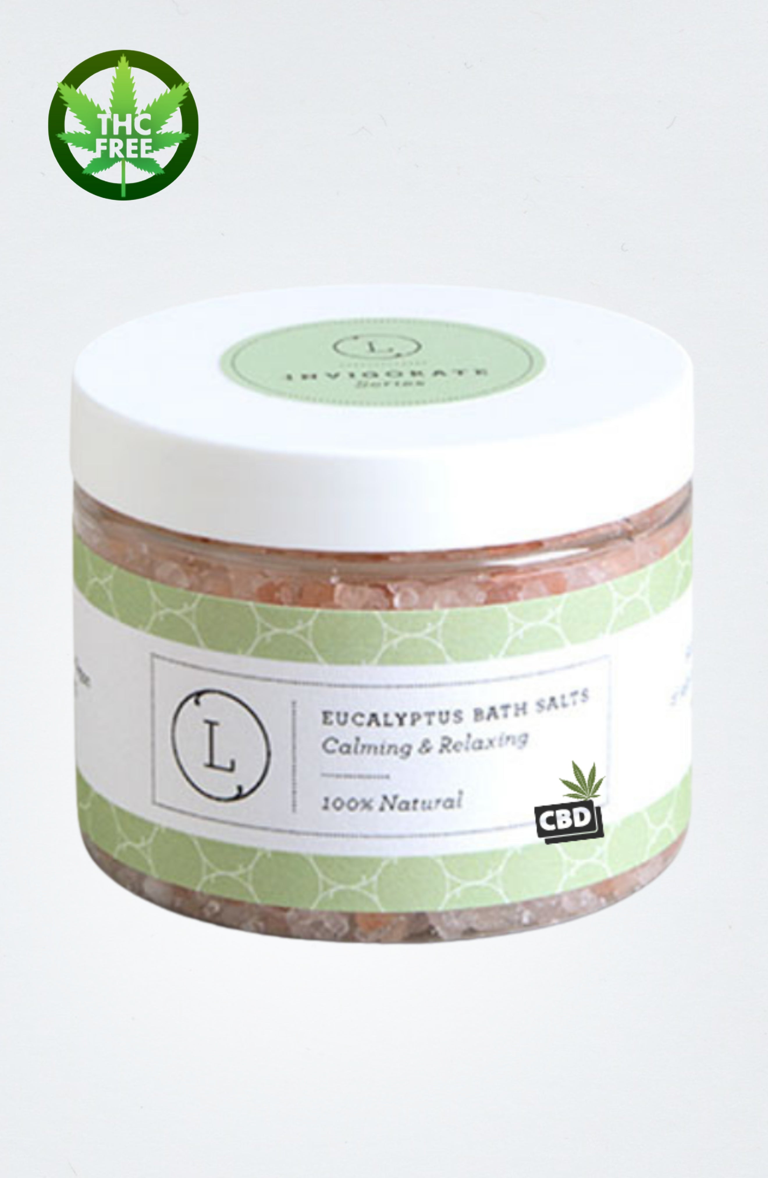 Natural Eucalyptus Bath Salts with CBD