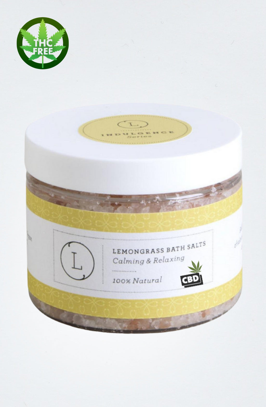 Grapefruit Natural Bath Salt Soak with CBD