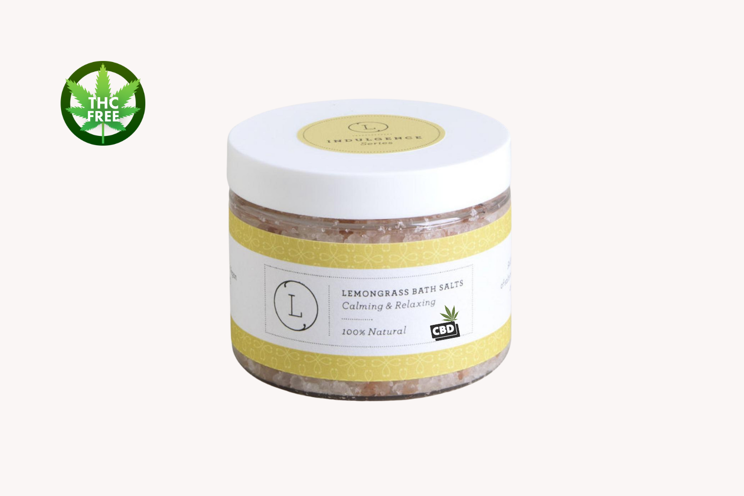 Grapefruit Natural Bath Salt Soak with CBD